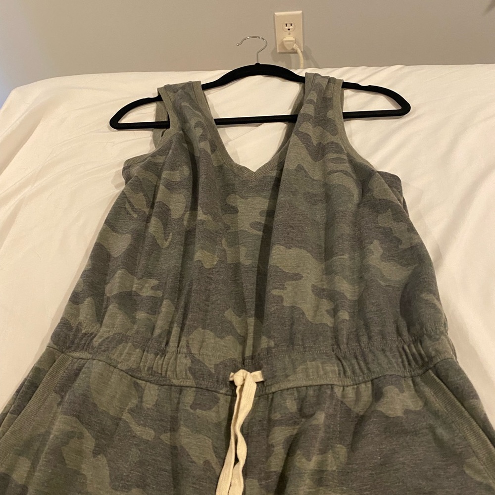 Camo one piece jump suit